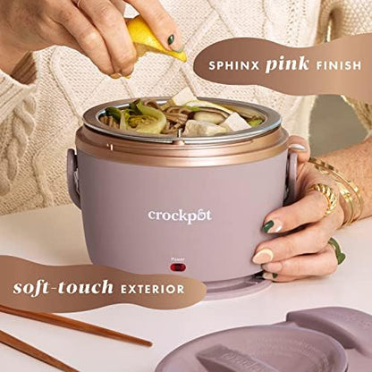 Crock-Pot Electric Lunch Box Food Warmer 20oz – Blush Pink ICOB