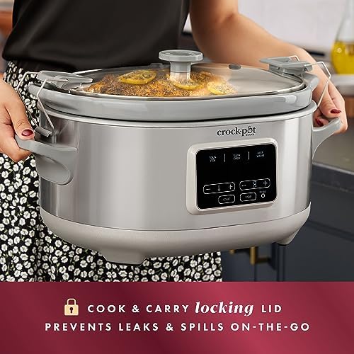 Crock-Pot 7 Quart Programmable Cook & Carry Slow Cooker SVI6