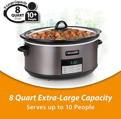 Crock-Pot 8 Quart Programmable Slow Cooker with Auto Warm 3H1D
