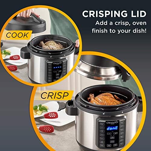 Crock-Pot Express Crisp 8 Quart 10-in-1 Pressure Cooker HDTU