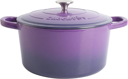 Crock-Pot 3 Quart Enameled Cast Iron Dutch Oven – Aqua 9NT4