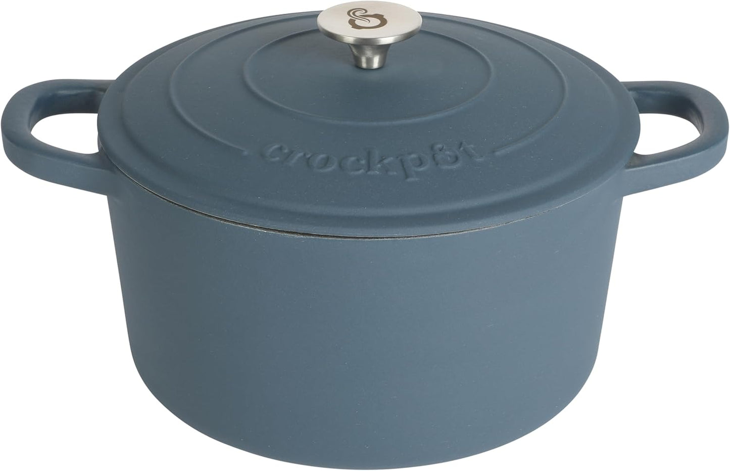 Crock-Pot 3 Quart Enameled Cast Iron Dutch Oven – Aqua 9NT4