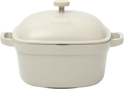 Crock-Pot 3 Quart Enameled Cast Iron Dutch Oven – Aqua 9NT4